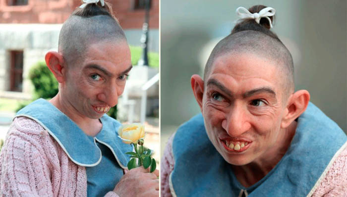 For the sake of her role in the series, she allowed this to happen to her...