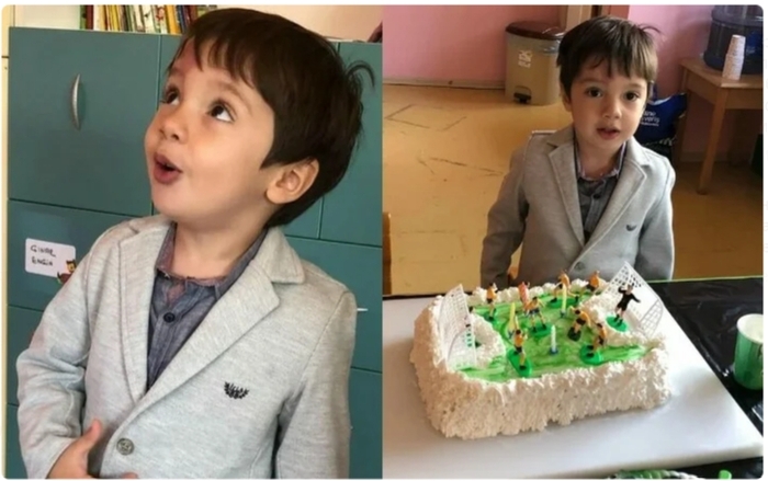 A baby born with a heart-shaped birthmark on his forehead. What does he look like now?