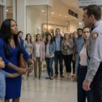 This security guard went way too far with the wrong family… Seconds after the boy collapsed, his mother pulled out a badge and silenced the entire mall.